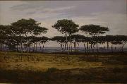 Alexandre N. Roussoff Les pins de Pledeliac Sweden oil painting artist